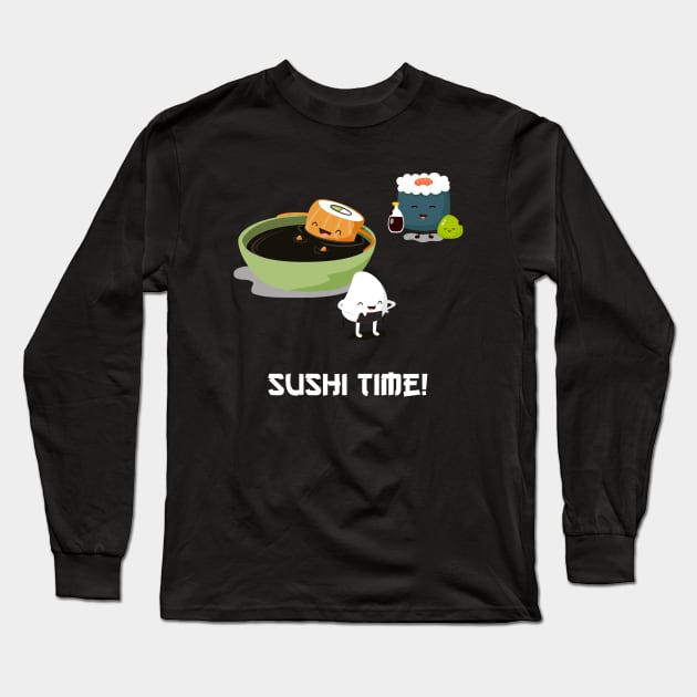 Sushi Time! Long Sleeve T-Shirt by Printadorable